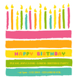 Happy Birthday and Party Invitation Card Happy Birthday and Party Invitation Card vector image