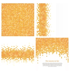 Set of 4 pixel templates for your design vector image