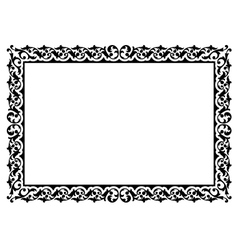 Simple ornamental decorative frame vector image