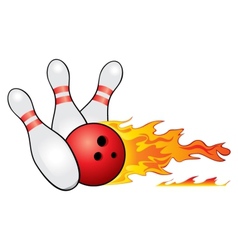 Bowling symbol vector image