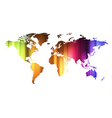 Concept of global business with world map vector image