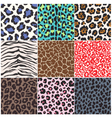 Seamless animal skin fabric pattern vector image