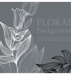 Floral background vector image