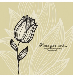 Flower vector image