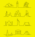 Cities of the world vector image