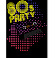 Retro party background vector image