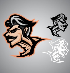 Warrior thai logo emblem vector image