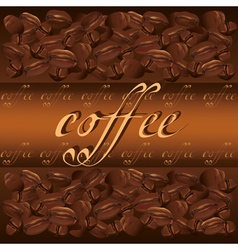 Coffee background vector image