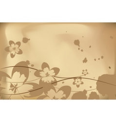 Floral background vector image