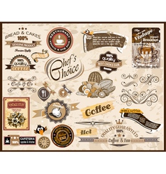 Collection of Vintage Labels vector image