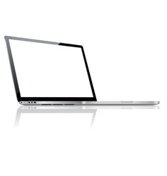 Laptop vector image