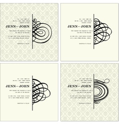 Invitation Templates vector image