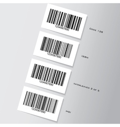 Barcodes vector image