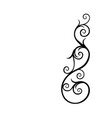 Vintage flourish swirl Vintage flourish swirl vector image