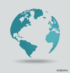 Modern world globe vector image