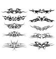 Tattoos set vector image