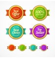 Flat Vintage Labels template set Flat Vintage Labels template set vector image