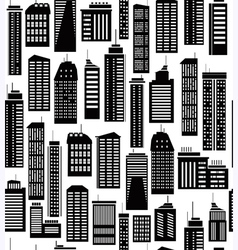 Skyscraper seamless pattern vector image