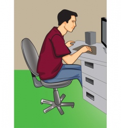 Programmer vector image