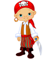 Pirate Kid vector image