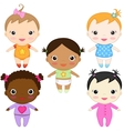 Baby girls vector image