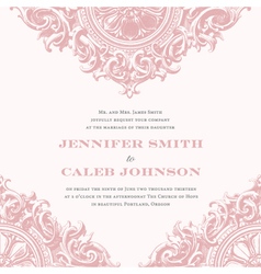 Wedding Invitation Templates vector image