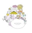 Greeting card vector image