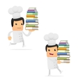 Chef with books vector image