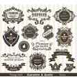 Vintage styled labels vector image