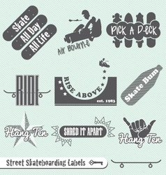 Skateboarding Labels vector image