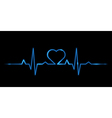 Cardiogram of love vector image