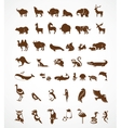 Collection of animal icons vector image