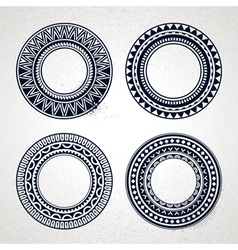 Polynesian Circle Patterns vector image