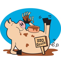 BBQ pork sauce vector image
