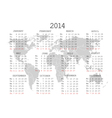 2014 Calendar vector image