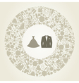 Wedding suit vector image