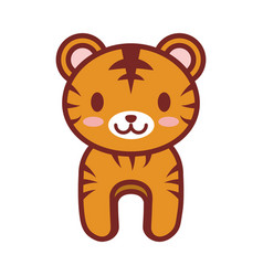Cartoon tiger animal image vector image