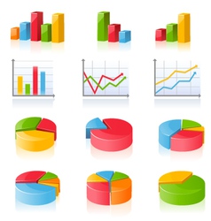 Business charts vector image