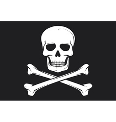 Pirate flag vector image