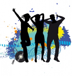 Lots of people woman men vector image