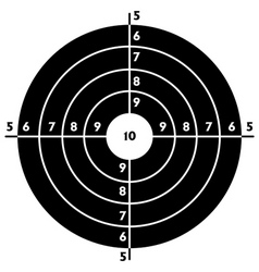 Target for shooting practice vector image