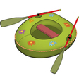 Inflatable boat vector image