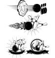 Bowling strike vector image