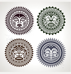 Polynesian Circle Patterns vector image