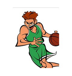 Close-up of man playing football vector image