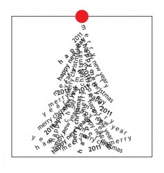 Christmas card vector image
