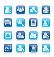 Social Media and Network icons vector image