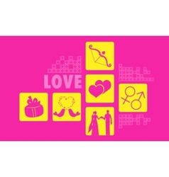 Valentines Day Background vector image