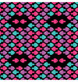 Cartoon fishes pattern vector image
