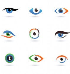 Eye logos vector image